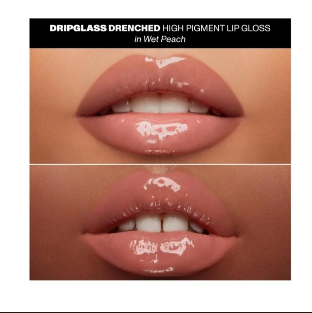 Morphe Dripglass Drenched High Pigment Lipgloss Shade: Wet Peach ✨ New